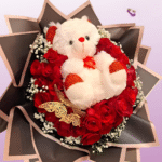 Buquê com Urso Premium MEGA PROMOÇÃO